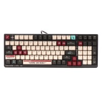Механическая игровая клавиатура A4Tech Bloody S98 (Pixels Red), USB, подсветка, BLMS Red Plus Switch, серо-белая