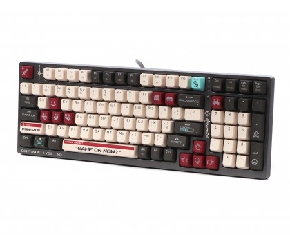 Механическая игровая клавиатура A4Tech Bloody S98 (Pixels Red), USB, подсветка, BLMS Red Plus Switch, серо-белая Механическая игровая клавиатура A4Tech Bloody S98 (Pixels Red), USB, подсветка, BLMS Red Plus Switch, серо-белая