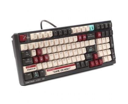 Механическая игровая клавиатура A4Tech Bloody S98 (Pixels Red), USB, подсветка, BLMS Red Plus Switch, серо-белая Механическая игровая клавиатура A4Tech Bloody S98 (Pixels Red), USB, подсветка, BLMS Red Plus Switch, серо-белая
