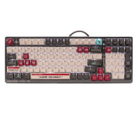 Механічна ігрова клавіатура A4Tech Bloody S98 (Pixels Red), USB, підсвічування, BLMS Red Plus Switch, сіро-біла