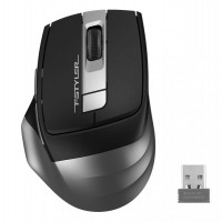 Миша бездротова безшумна A4Tech Fstyler FG35S (Grey), USB, колір чорний+сірий