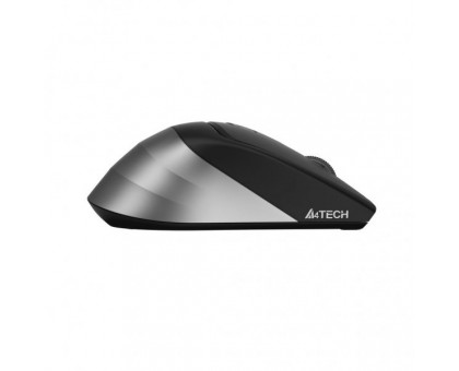 Миша бездротова безшумна A4Tech Fstyler FG35S (Grey), USB, колір чорний+сірий