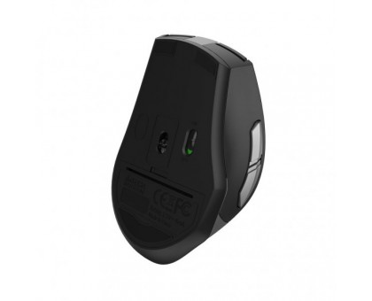 Миша бездротова безшумна A4Tech Fstyler FG35S (Grey), USB, колір чорний+сірий