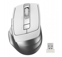 Миша бездротова безшумна A4Tech Fstyler FG35S (Silver), USB, колір білий+сірий
