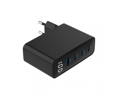 Мережевий зарядний пристрій Gembird TA-UC-PDQC100LCD-01-BK 100W