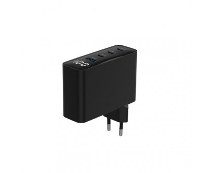 Мережевий зарядний пристрій Gembird TA-UC-PDQC100LCD-01-BK 100W