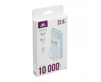 Портативний зарядний пристрій Rivacase, 10000 mA, RIVAPOWER VA2211 (White) Портативний зарядний пристрій Rivacase, 10000 mA, RIVAPOWER VA2211 (White)