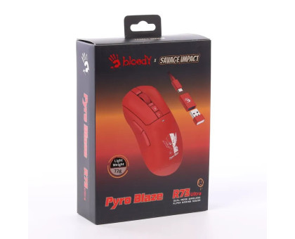 Миша ігрова бездротова Bloody R73 Ultra, колір червоний