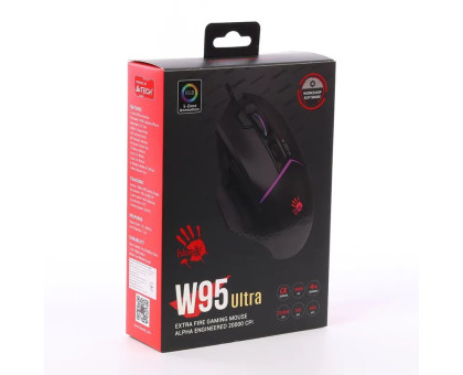 Миша ігрова Bloody W95 Ultra, колір чорний