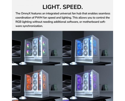 Корпус комп'ютерний Cougar OmnyX RGB, чорний