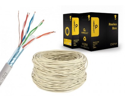 Звита пара, Cablexpert SPC-5004E, CAT5e, багатожильна, мідь, екранована фольгою, 305 м