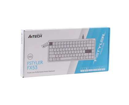 Клавіатура A4-Tech Fstyler FX53 (White), колір білий, USB