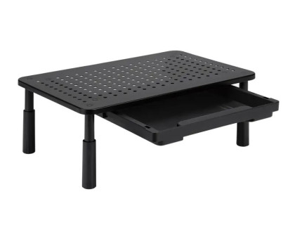 Стiл для монiтору/ноутбука Gembird MS-TABLE-D-01 з шухлядою, прямокутний, метал