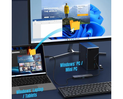 Багатопортовий мультиадаптер Wormhole Switch J5create JCH462-N
