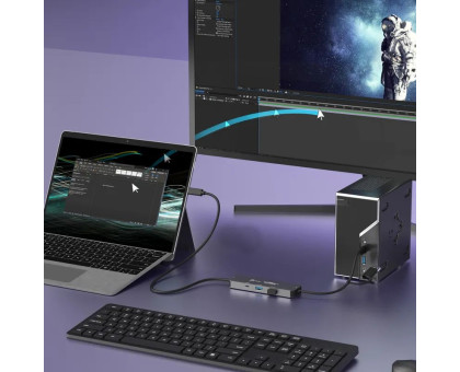 Багатопортовий мультиадаптер Wormhole Switch J5create JCH462-N