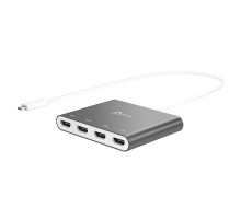 Багатопортовий мультиадаптер J5create JCA366-N USB-C на 4xHDMI
