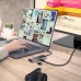 Багатопортовий мультиадаптер J5create JCD393-N, USB-C 10Gbps, 7-в-1 (хаб/HDMI/PD/картридер), сірий