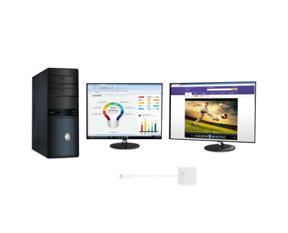 Многопортовый мультиадаптер J5create JUA365-N USB-A на 2xHDMI (2 независимых экрана)