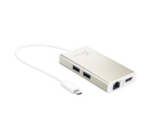 Багатопортовий мультиадаптер J5create JCA374-N, USB Type-C 5-в-1