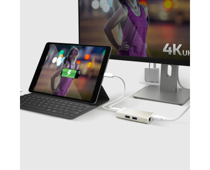 Багатопортовий мультиадаптер J5create JCA374-N, USB Type-C 5-в-1