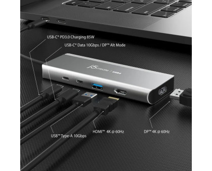 Багатопортовий мультиадаптер J5create JCD401-N, USB-C 7-в-1