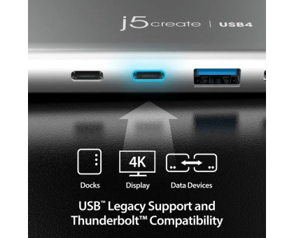 Багатопортовий мультиадаптер J5create JCD401-N, USB-C 7-в-1