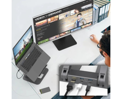 Док станція J5create JTS327-N, Type-C 6-в-1