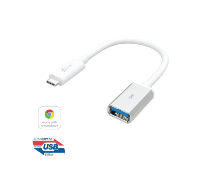 Кабель адаптер J5create JUCX05-N для пристроїв, AF - Type C, 0,10м