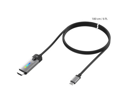 Кабель J5create JCC157-N, USB-C на HDMI, 1.8м