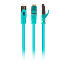 Патч корд Cablexpert PP6A-LSZHCU-G-0.5M, S/STP, литий, 50u" штекер із фіксатором, 0.5 м, зелений