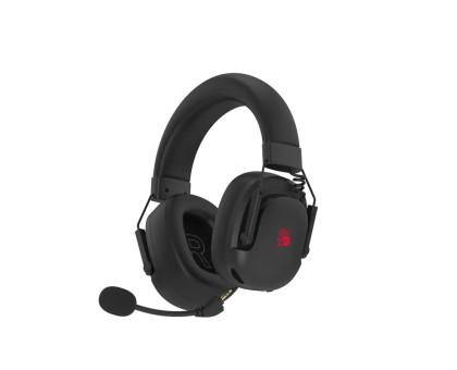 Беспроводная игровая гарнитура Bloody GR585 (Black) с микрофоном, RGB-подсветкой, Bluetooth + 2,4 ГГц + разъем 3,5 мм, черная