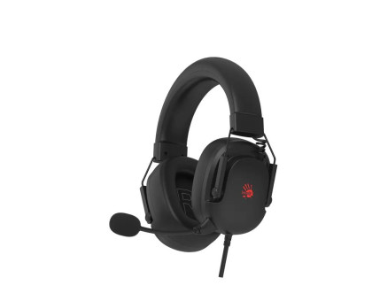 Гарнітура ігрова Bloody G585 (Black), складна конструкція, 7.1 віртуальний звук, RGB підсвічування, USB, колір чорний