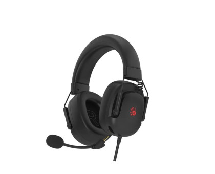 Гарнітура ігрова Bloody G585 (Black), складна конструкція, 7.1 віртуальний звук, RGB підсвічування, USB, колір чорний