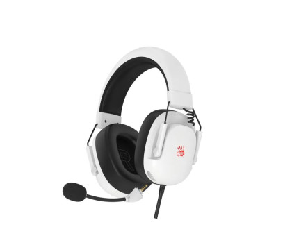 Гарнітура ігрова Bloody G585 (White) з підсвічуванням, USB, колір білий