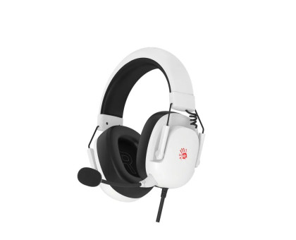 Гарнітура ігрова Bloody G585 (White) з підсвічуванням, USB, колір білий