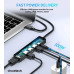 Адаптер Choetech HUB-M80-BK, USB Type-C 5-в-1
