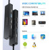 Адаптер Choetech HUB-M80-BK, USB Type-C 5-в-1