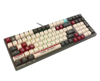 Механічна бездротова клавіатура A4Tech Bloody WS98 (Pixels Red), з малюнком