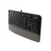 Клавіатура дротова A4Tech Fstyler FK20, USB, колір темно-сірий