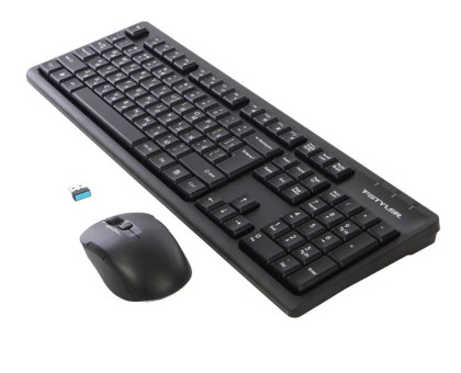 Комплект бездротовий, клавіатура з мишою A4Tech Fstyler FG1200, колір чорний