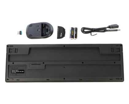 Комплект бездротовий, клавіатура з мишою A4Tech Fstyler FG1200, колір чорний