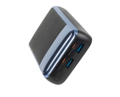 Портативний зарядний пристрій (павербанк) RIVACASE RIVAPOWER VA1075 (Black), 20000 mA, QC/PD 45W, з LCD, чорний