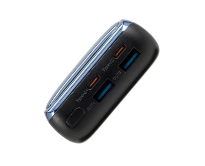 Портативний зарядний пристрій (павербанк) RIVACASE RIVAPOWER VA1075 (Black), 20000 mA, QC/PD 45W, з LCD, чорний