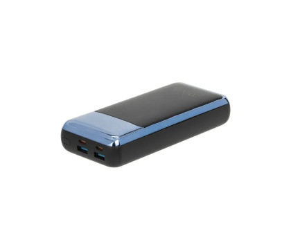 Портативний зарядний пристрій (павербанк) RIVACASE RIVAPOWER VA1075 (Black), 20000 mA, QC/PD 45W, з LCD, чорний