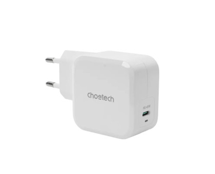 Мережевий зарядний пристрій Choetech PD8007-EU-WH, USB-С