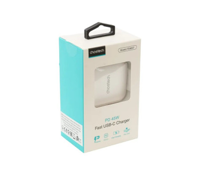Мережевий зарядний пристрій Choetech PD8007-EU-WH, USB-С