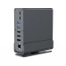 Док-станция (мультиадаптер) Cablexpert A-CF-COMBO15-01 USB-C 15-в-1 (USB-хаб + HDMI/DP/PD/кардридер/LAN/3,5-мм аудио), серый