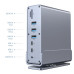 Док-станция (мультиадаптер) Cablexpert A-CF-COMBO15-01 USB-C 15-в-1 (USB-хаб + HDMI/DP/PD/кардридер/LAN/3,5-мм аудио), серый