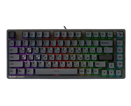 Механічна клавіатура Bloody MS76 (Iron Grey), USB, колір темно-сірий