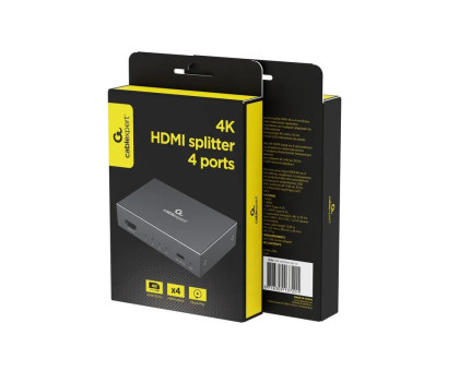 Розгалужувач HDMI сигналу Cablexpert DSP-HDMI4K-4P-01, на 4 порти HDMI v. 1.4